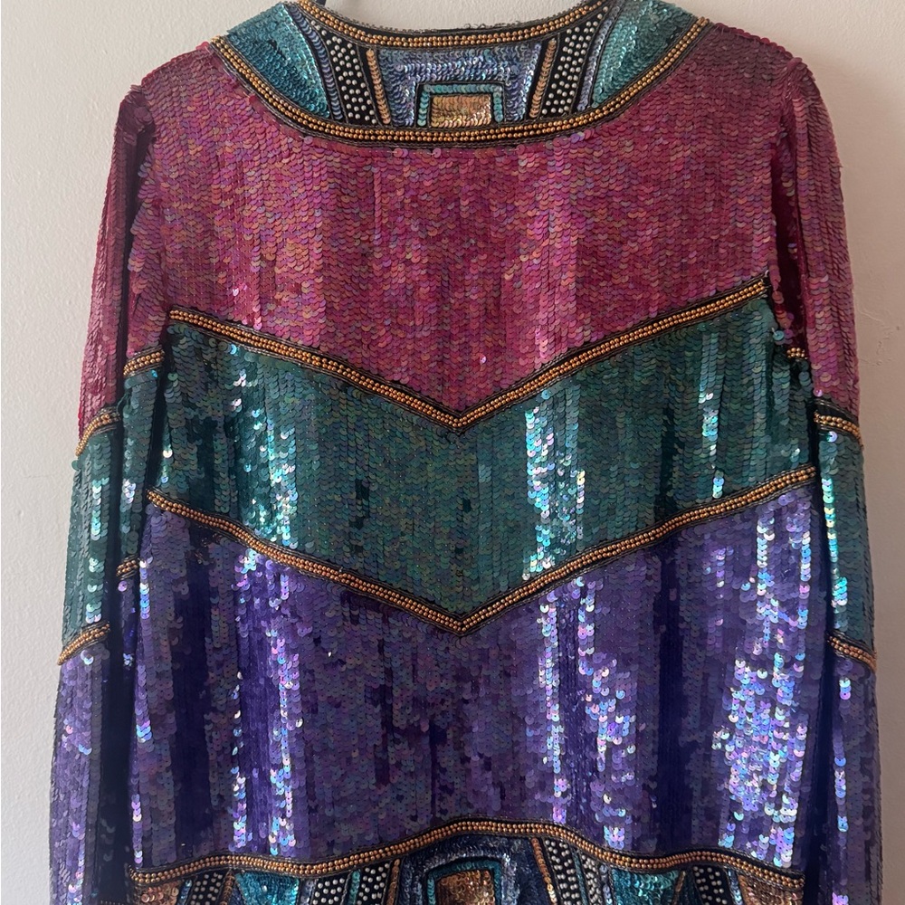 Multicolor Sequin Jacket - Picture 2 of 3